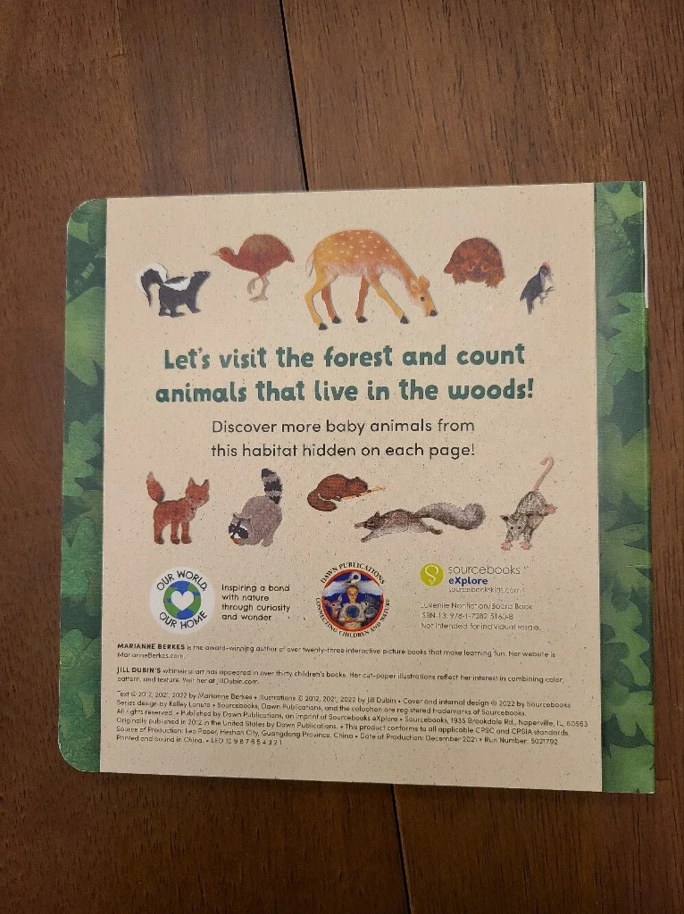 Over in the Forest Children's Board Book - Marianne Berkes Like New